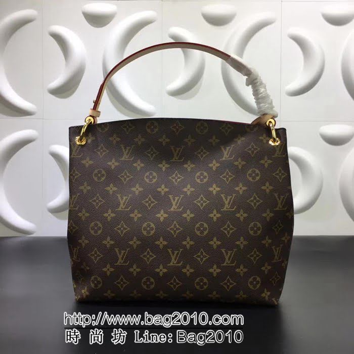 路易威登LV頂級原單 M43701老花配玫杏裏 購物包 YDH1372